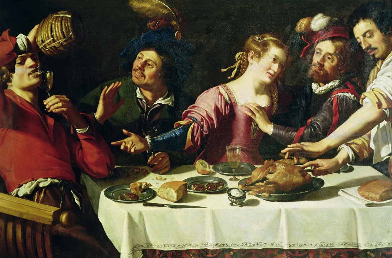 Il pasto da Theodor Rombouts