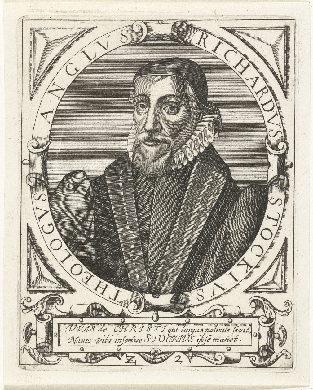 Ritratto di Richard Stock da Theodore de Bry