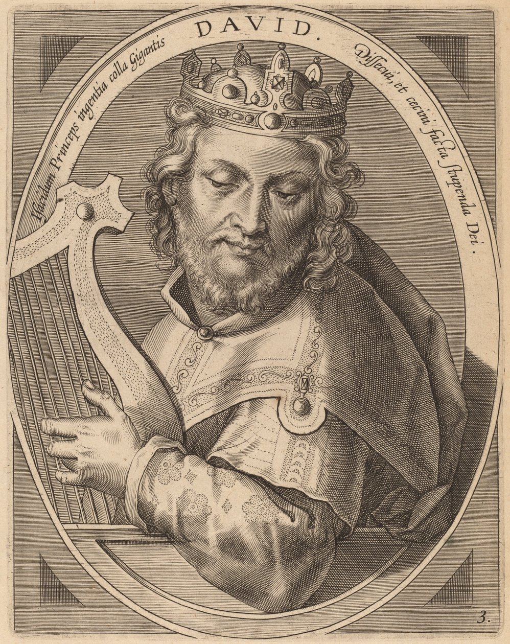Davide da Theodor Galle after Jan van der Straet
