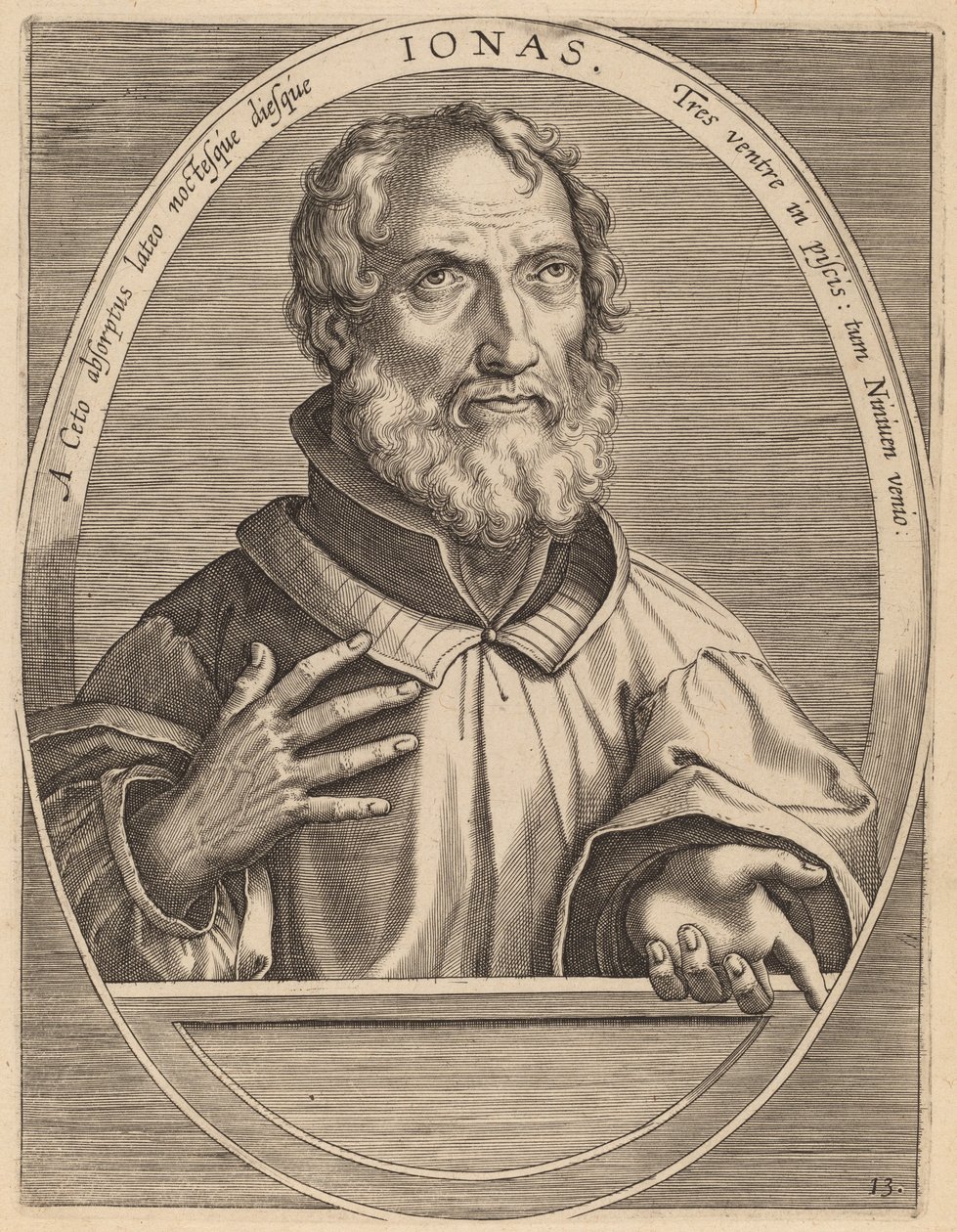 Giona da Theodor Galle after Jan van der Straet