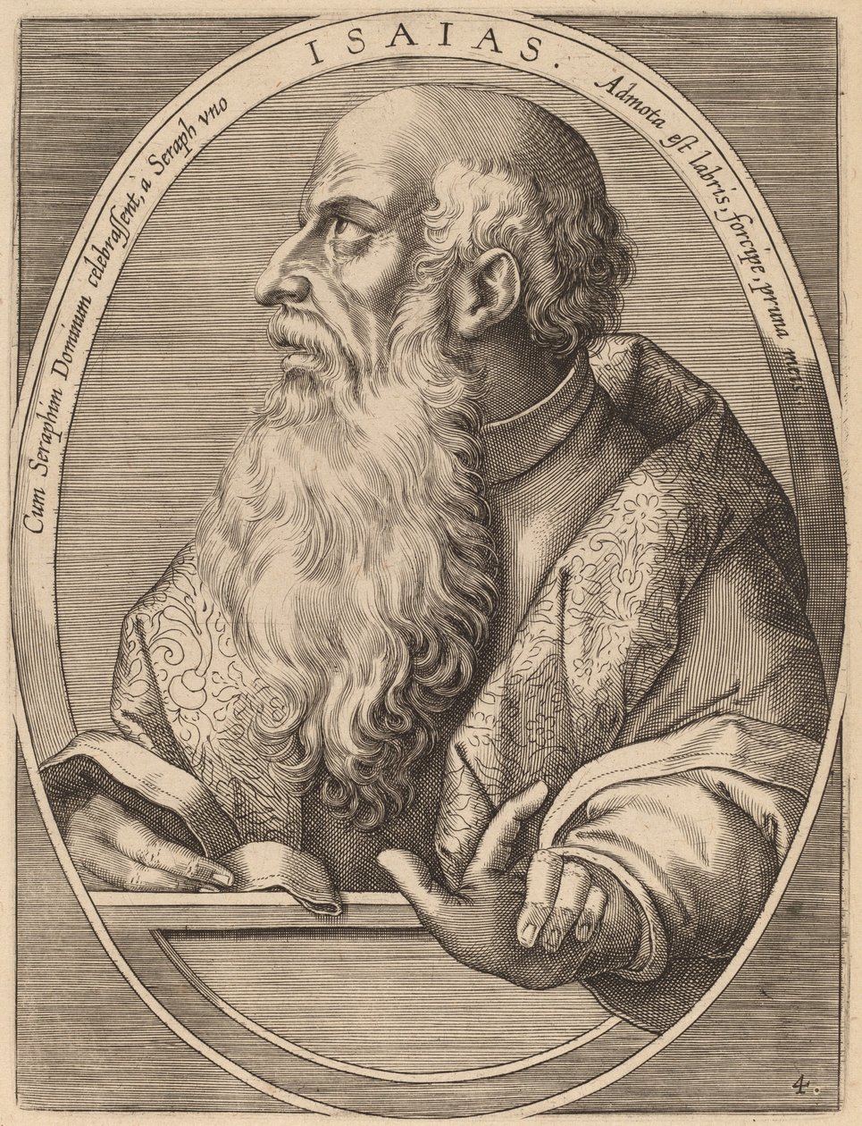 Isaia da Theodor Galle after Jan van der Straet