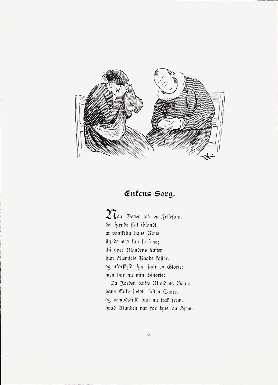 Illustrazione tratta dal libro Historier di Munthe, Peter e pubblicato da Dybwad (no, 1896) da Theodor Kittelsen