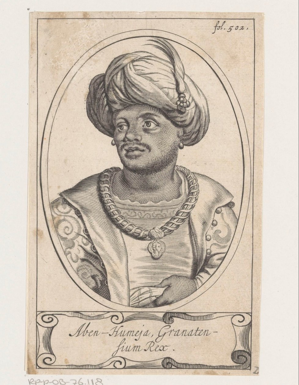 Ritratto di Aben Humeya, re di Granada da Theodor Matham