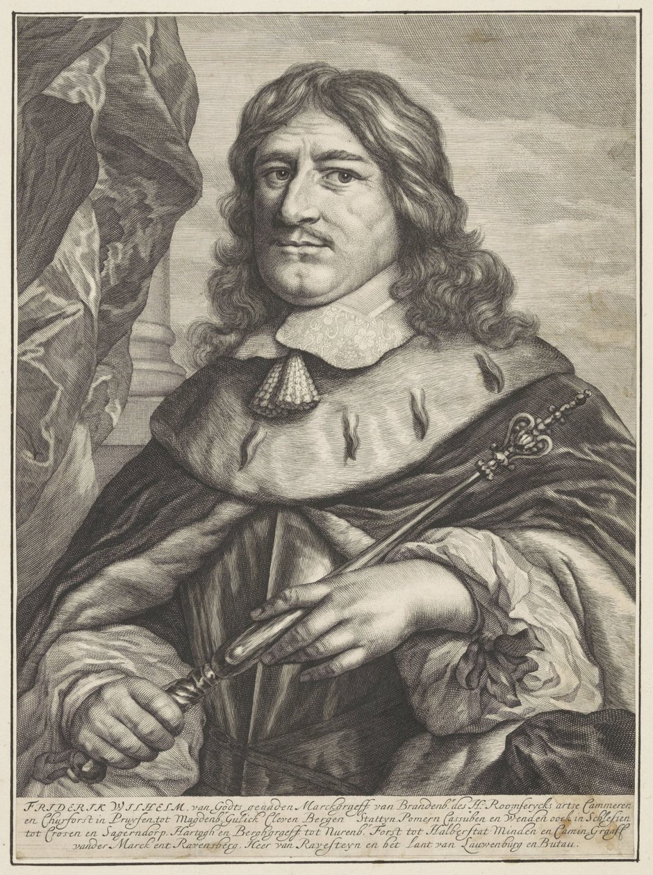 Ritratto di Federico Guglielmo di Brandeburgo da Theodor Matham