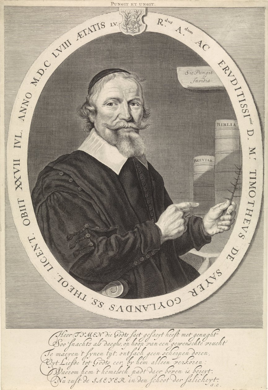 Ritratto di Timotheus de Sayer da Theodor Matham