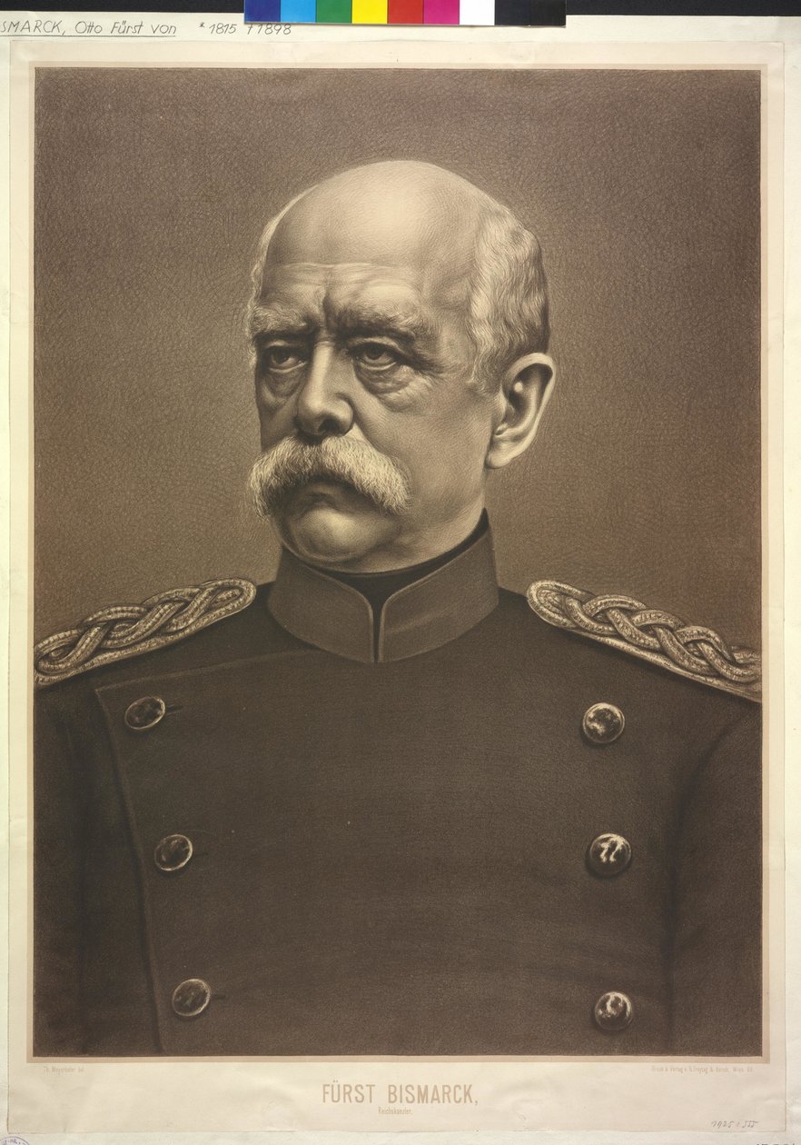 Cancelliere del Reich Conte Bismarck da Theodor Mayerhofer