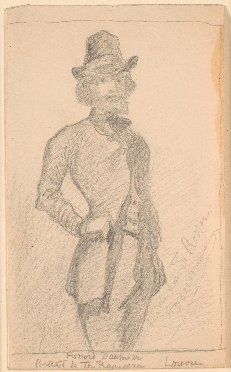 Copia del dipinto di H. Daumier di Th. Rousseau al Louvre da Theodor Philipsen