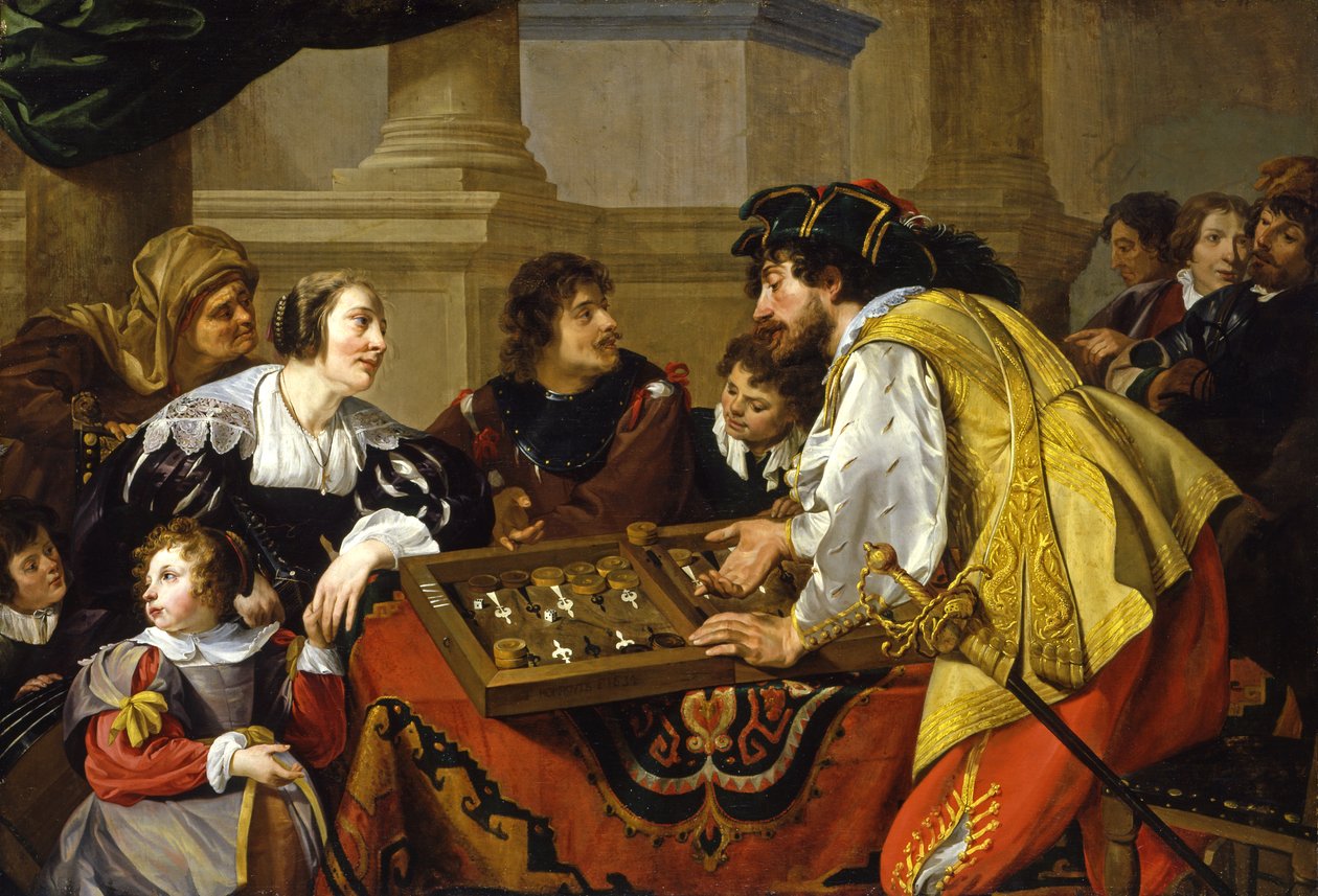 I giocatori di backgammon da Theodor Rombouts