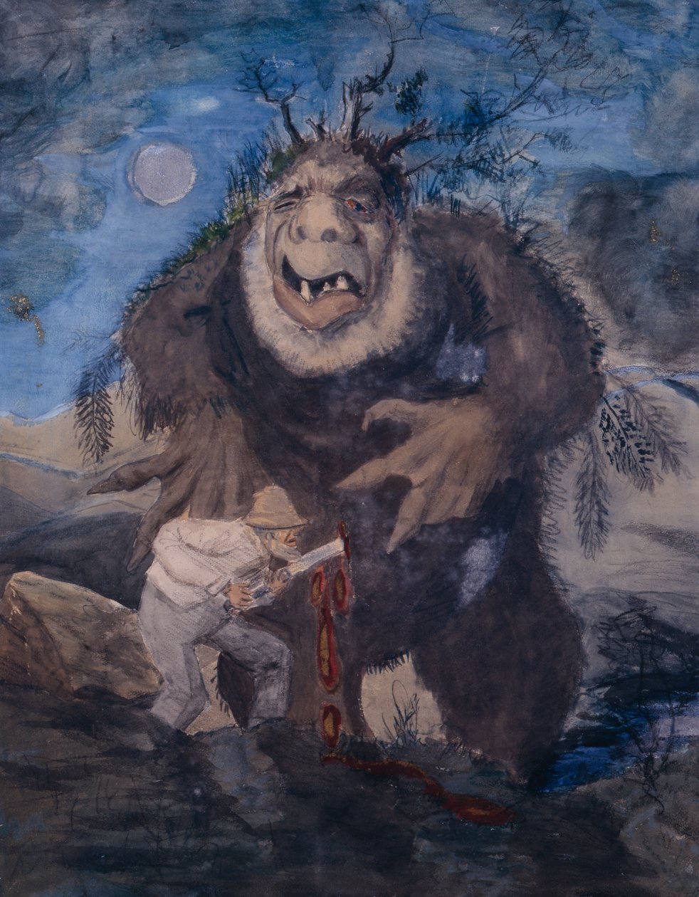 Troll della foresta da Theodor Severin Kittelsen