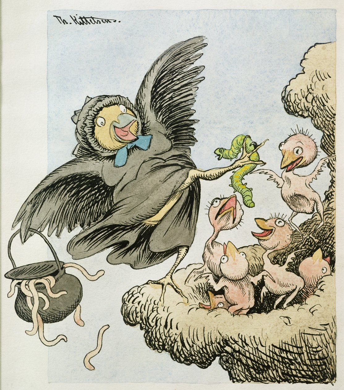 Ecco il cibo bambini da Theodor Kittelsen