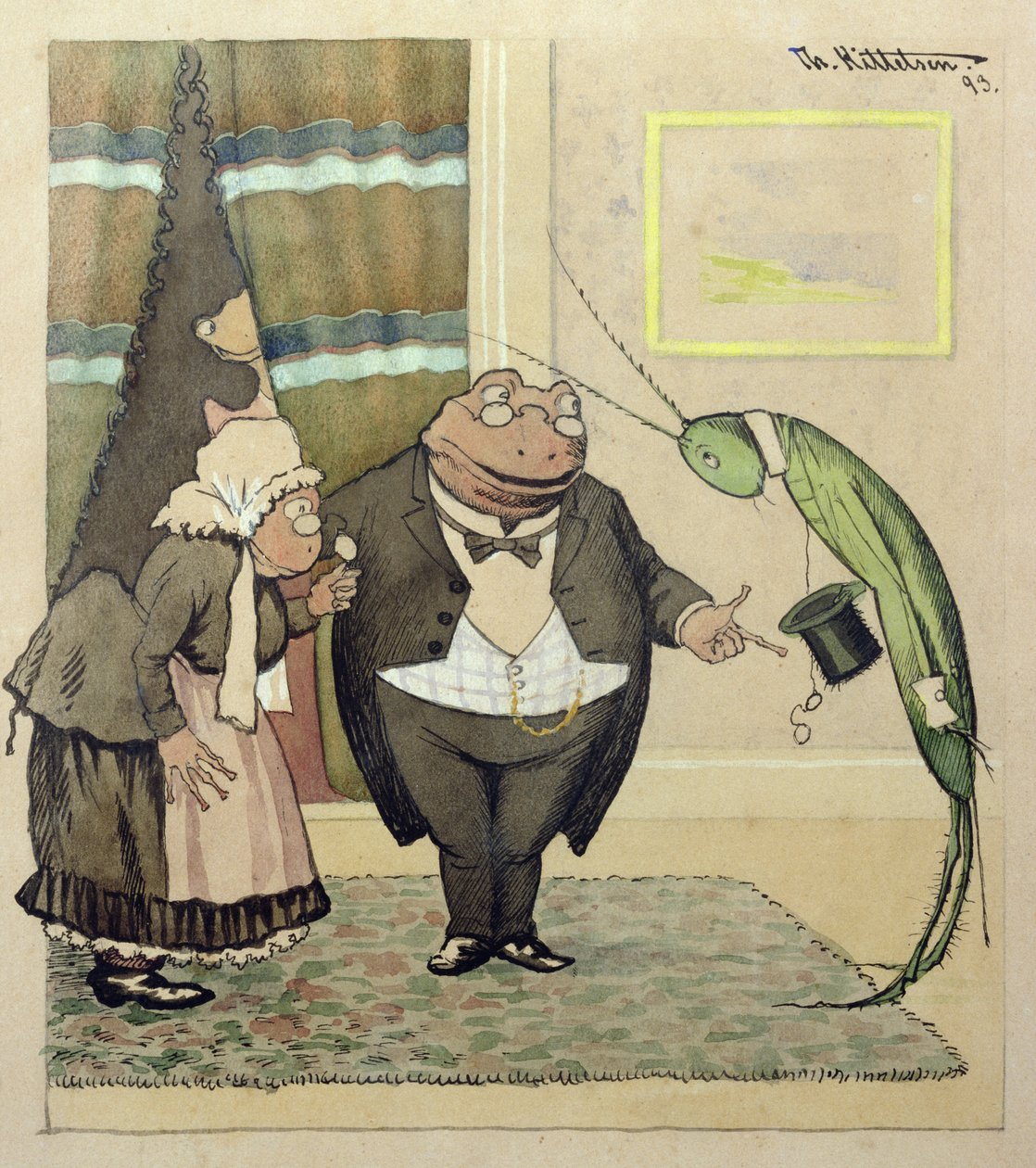 Il giovane signor Green fa una visita da Theodor Kittelsen
