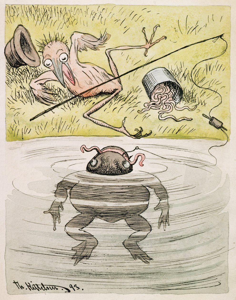 Il cielo sarà il mio testimone che non sapevo che fossi tu ad aver morso il mio amo da Theodor Kittelsen