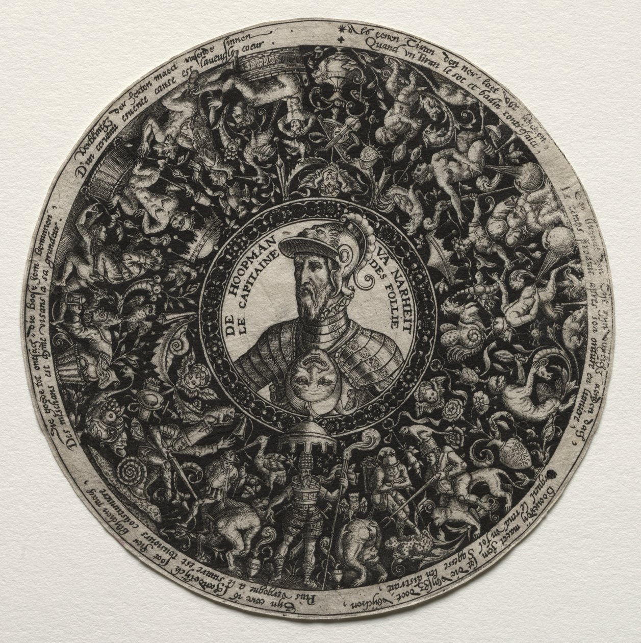 Progetto per un piatto con medaglioni da Theodor de Bry