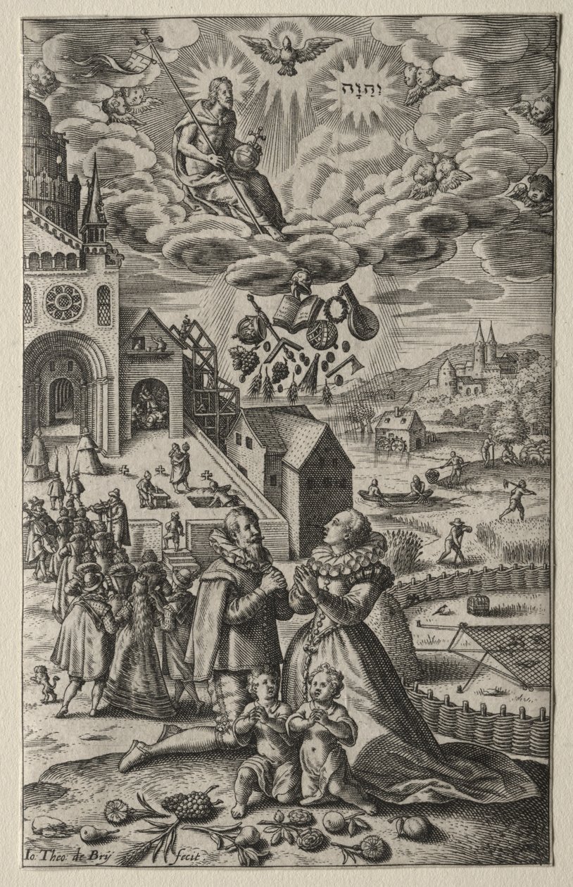 Preghiera da Theodor de Bry