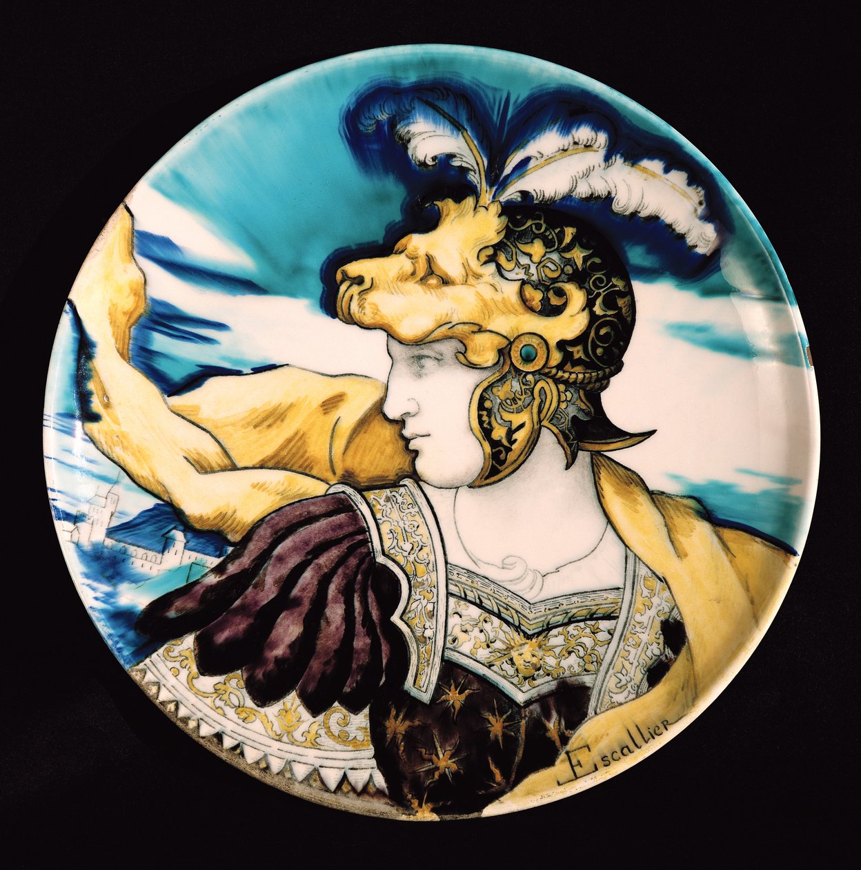 Piatto di Sèvres, dopo Giulio Romano da Theodore and Escalier, Leon Deck