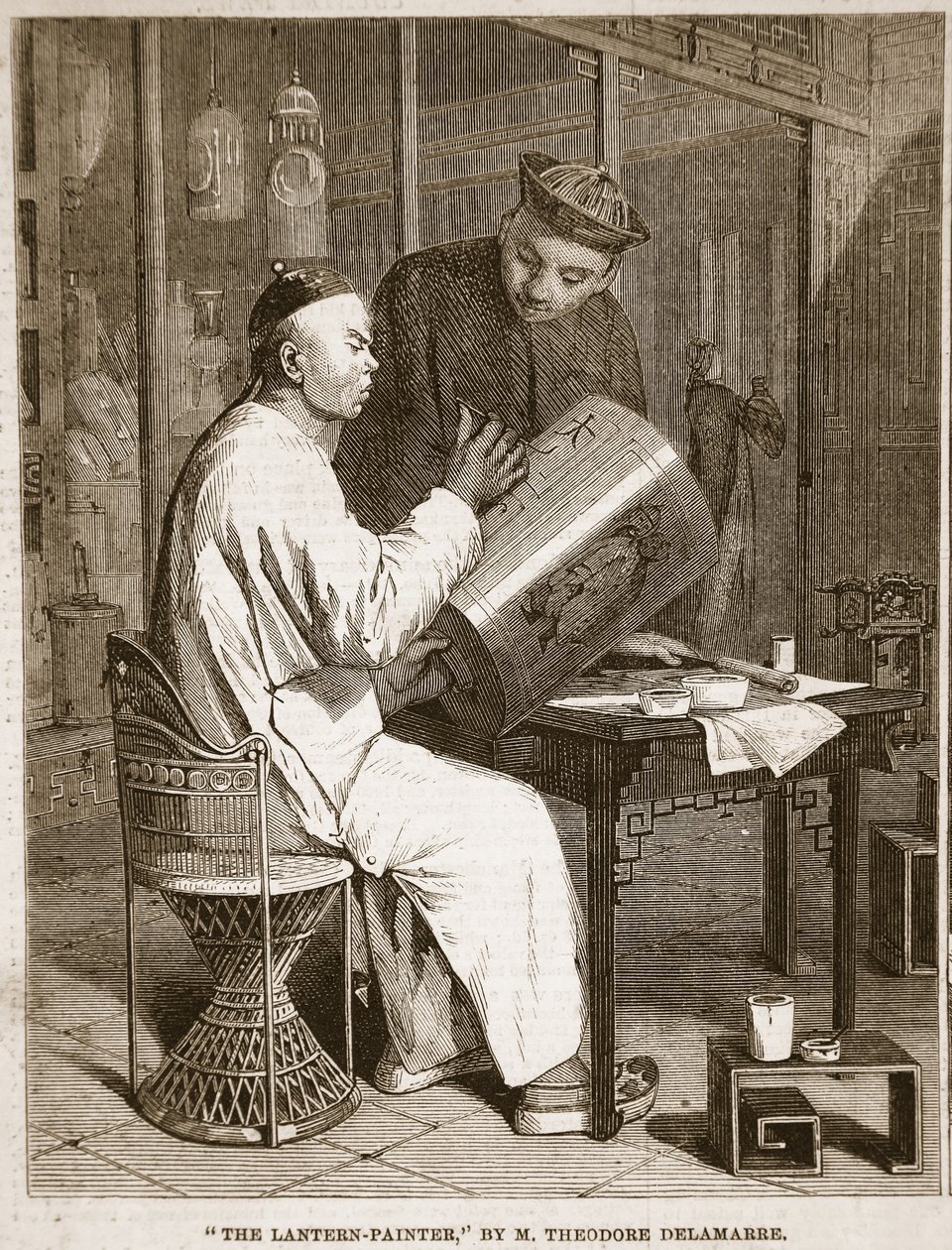 Il Pittore di Lanterne, illustrazione da 