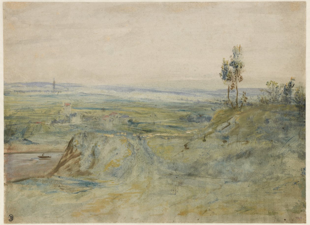 La Plaine, vista dalle alture di Meudon da Pierre Etienne Theodore Rousseau