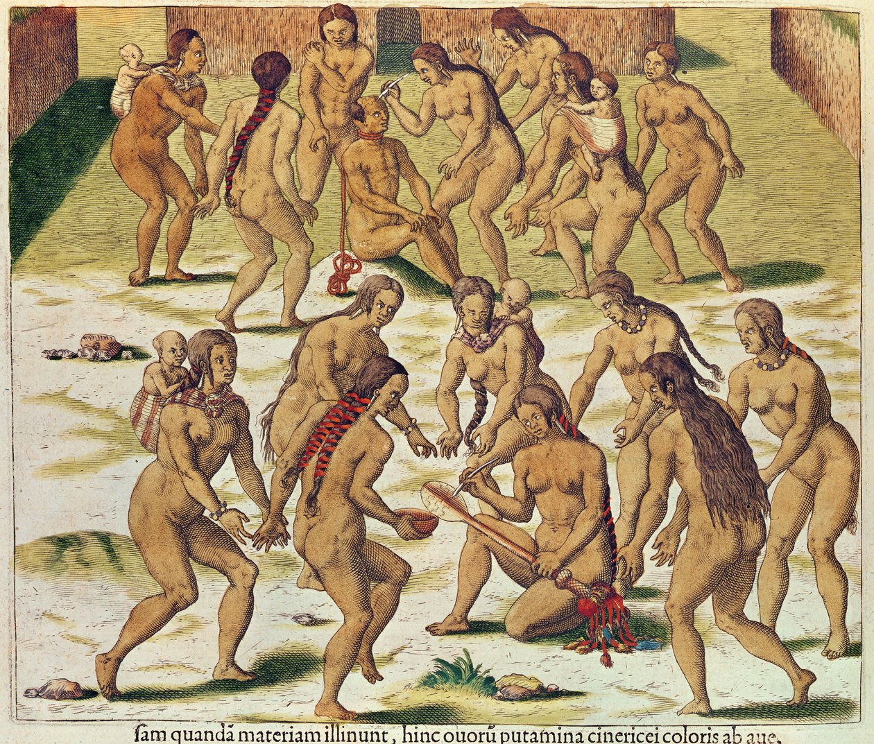 Americae Tertia Pars, come sono caduto nelle mani del nemico (pagina 346), 1562 da Theodore de Bry