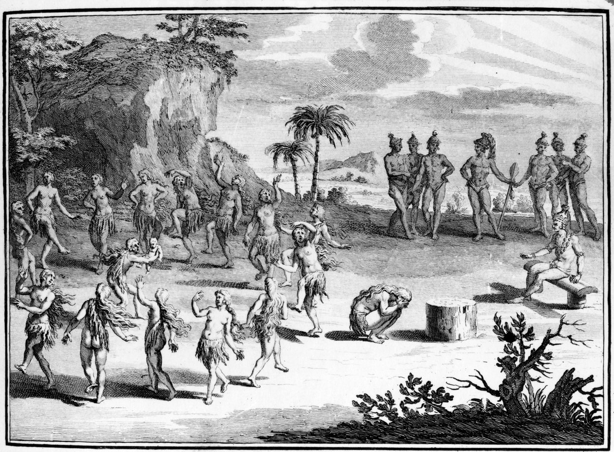 Sacrificio che i Floridiani fanno al Sole del loro primogenito, illustrazione da 