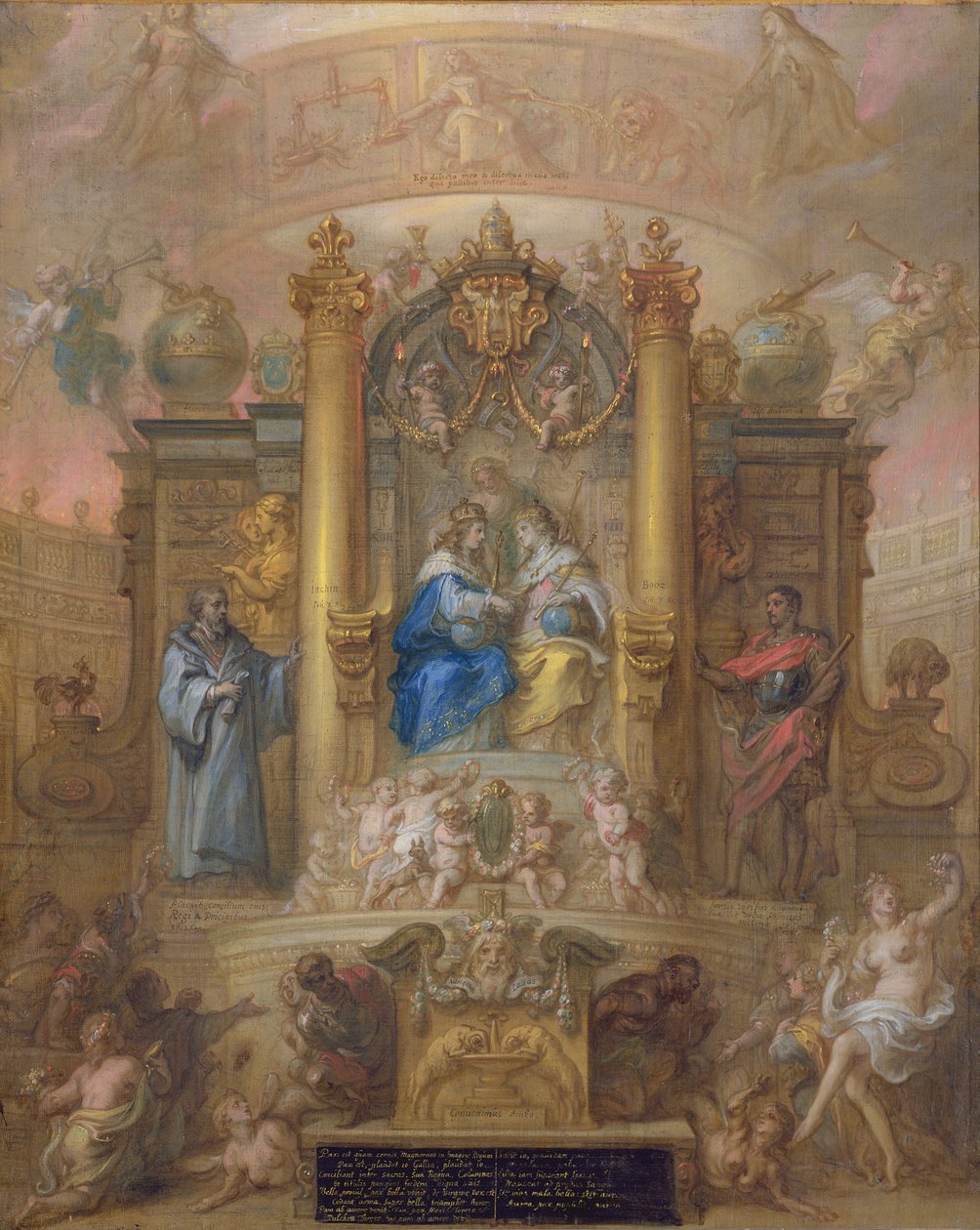 Alleanza tra Francia e Spagna, Allegoria della Pace dei Pirenei nel 1659 da Theodoor van Thulden