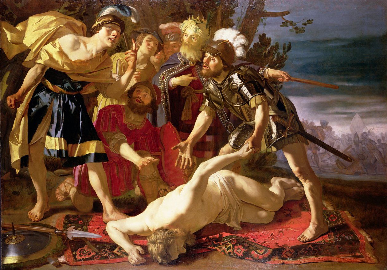 Achille: decide di riprendere a combattere alla morte di Patroclo da Theodore van Baburen
