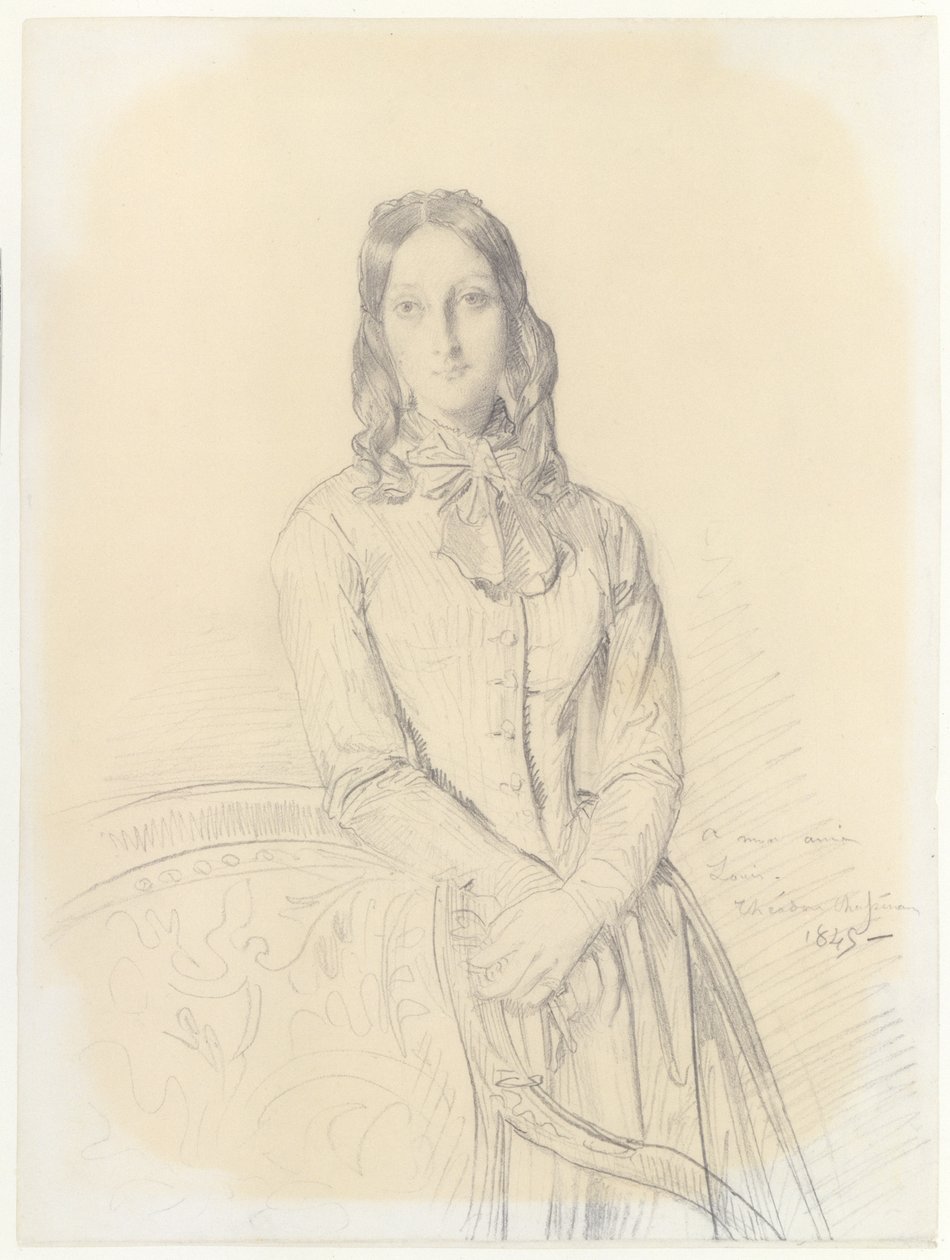 Ritratto della signora Gabrielle Marcotte de Quivières da Théodore Chassériau