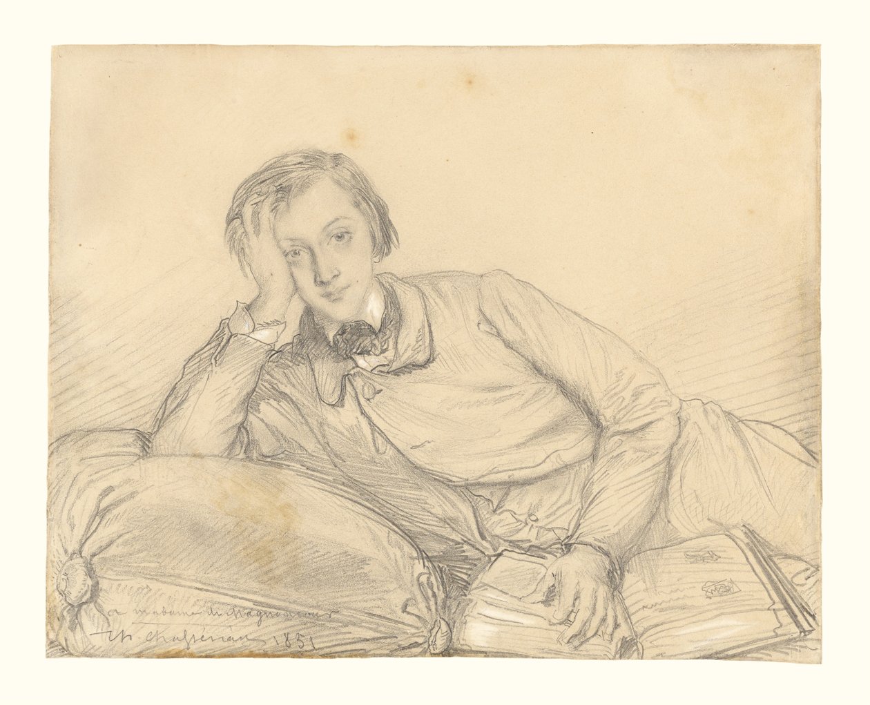 Ritratto di Raymond de Magnoncourt da Théodore Chassériau