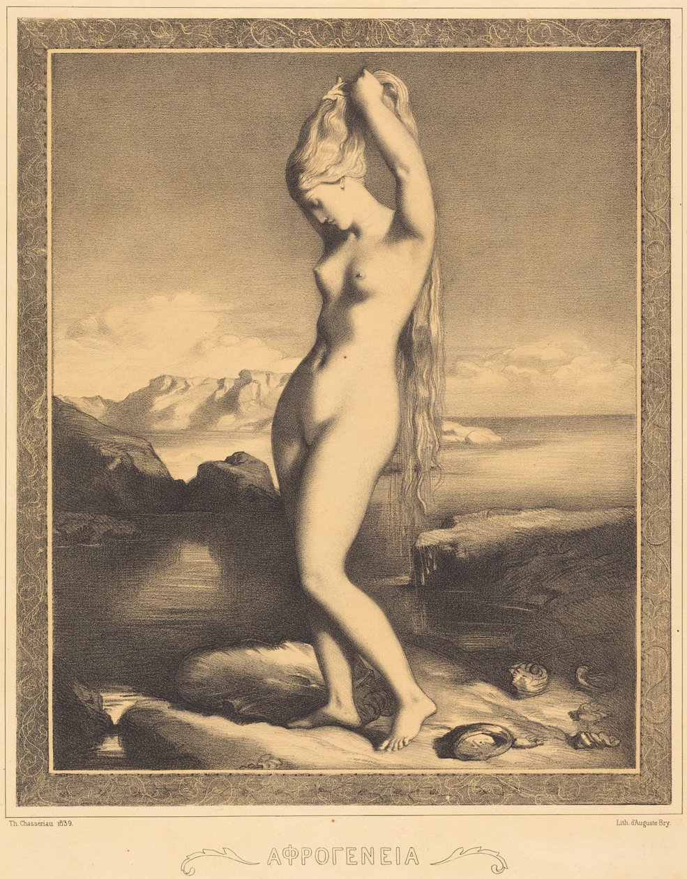 Venere Anadyomene da Théodore Chassériau