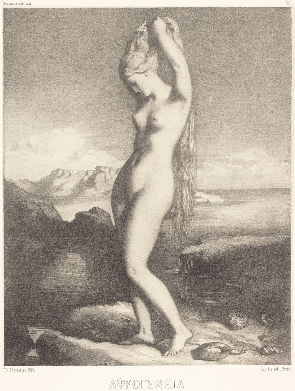 Venere Anadiomene da Théodore Chassériau