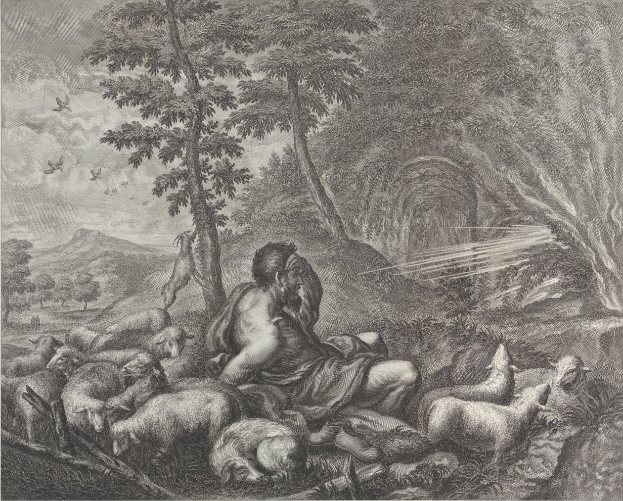 Giacobbe che custodisce il gregge di Labano da Theodore Cruger