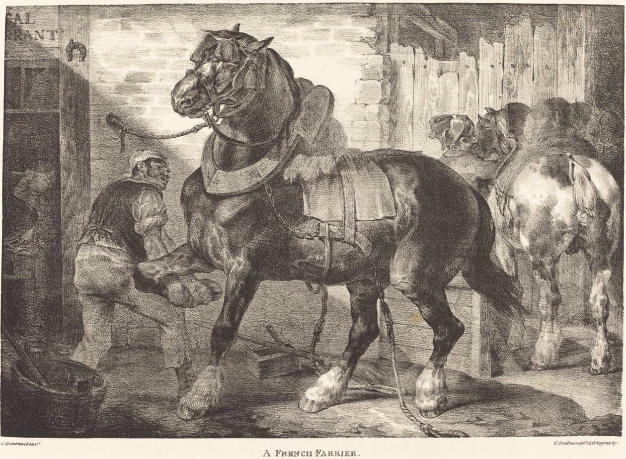 Un maniscalco francese da Theodore Gericault