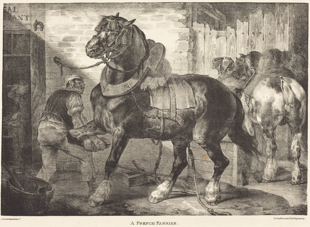 Un maniscalco francese da Theodore Gericault