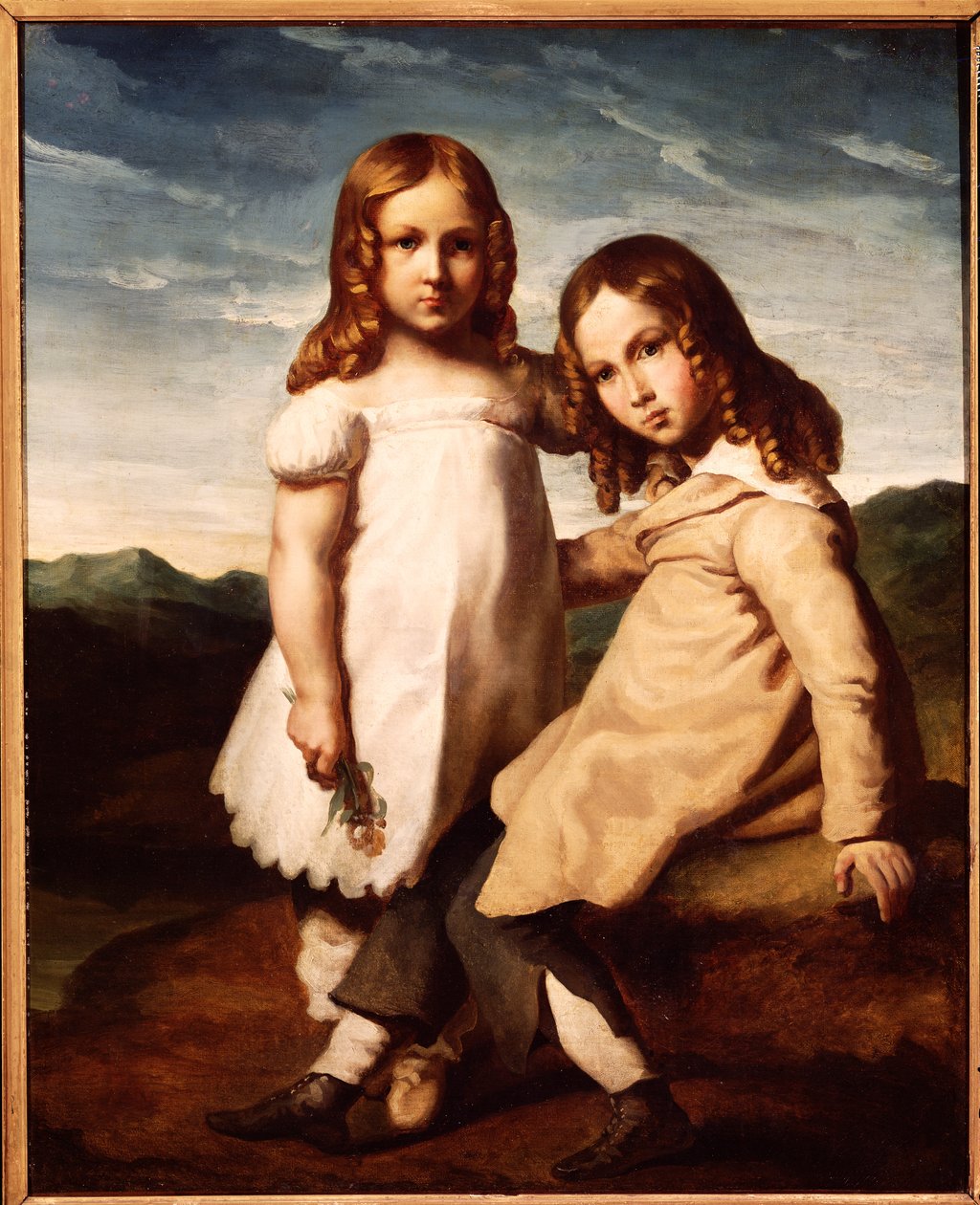Alfred Dedreux (1810-60) da bambino con sua sorella, Elisabeth, 1816-17 da Theodore Gericault
