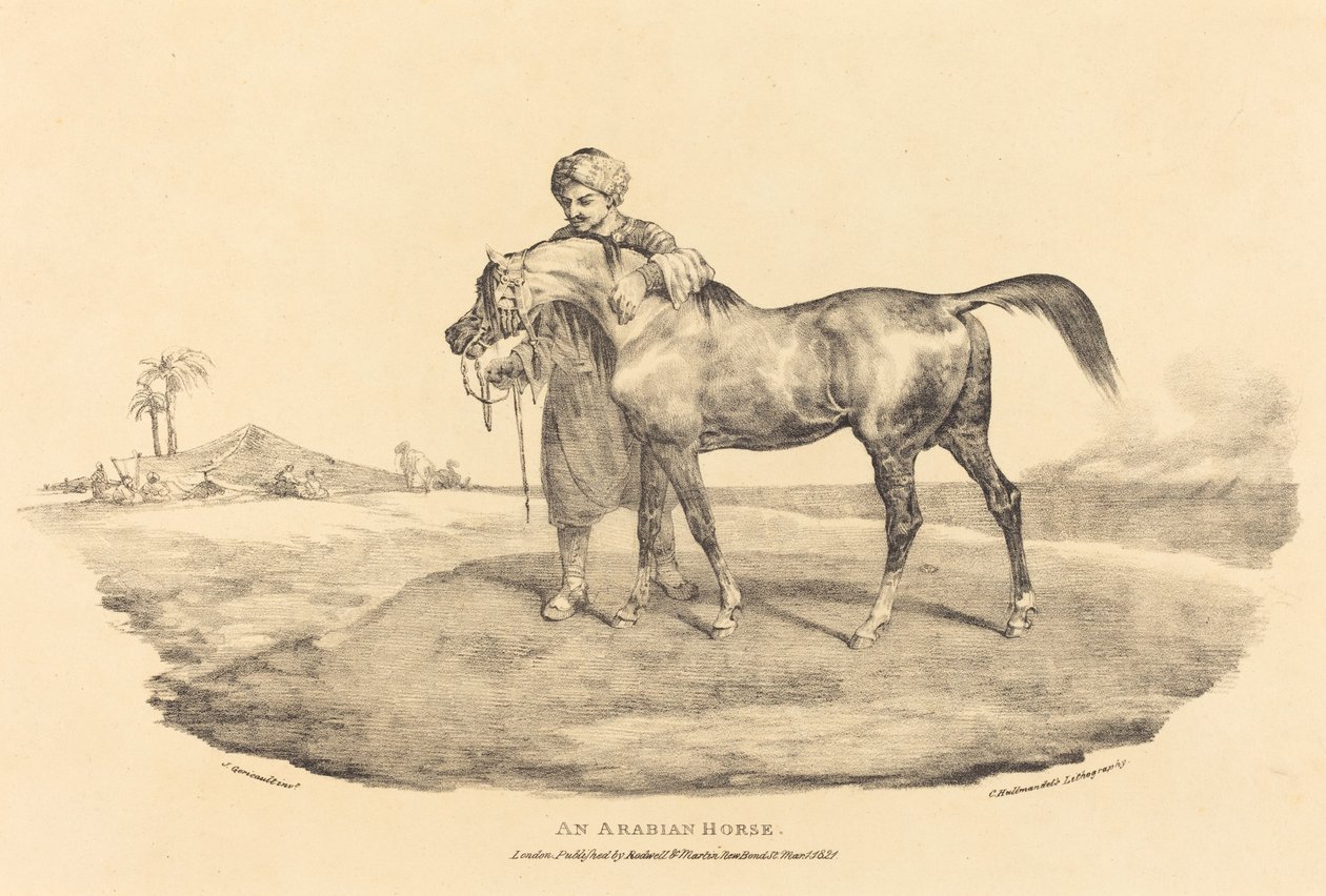 Un cavallo arabo da Theodore Gericault
