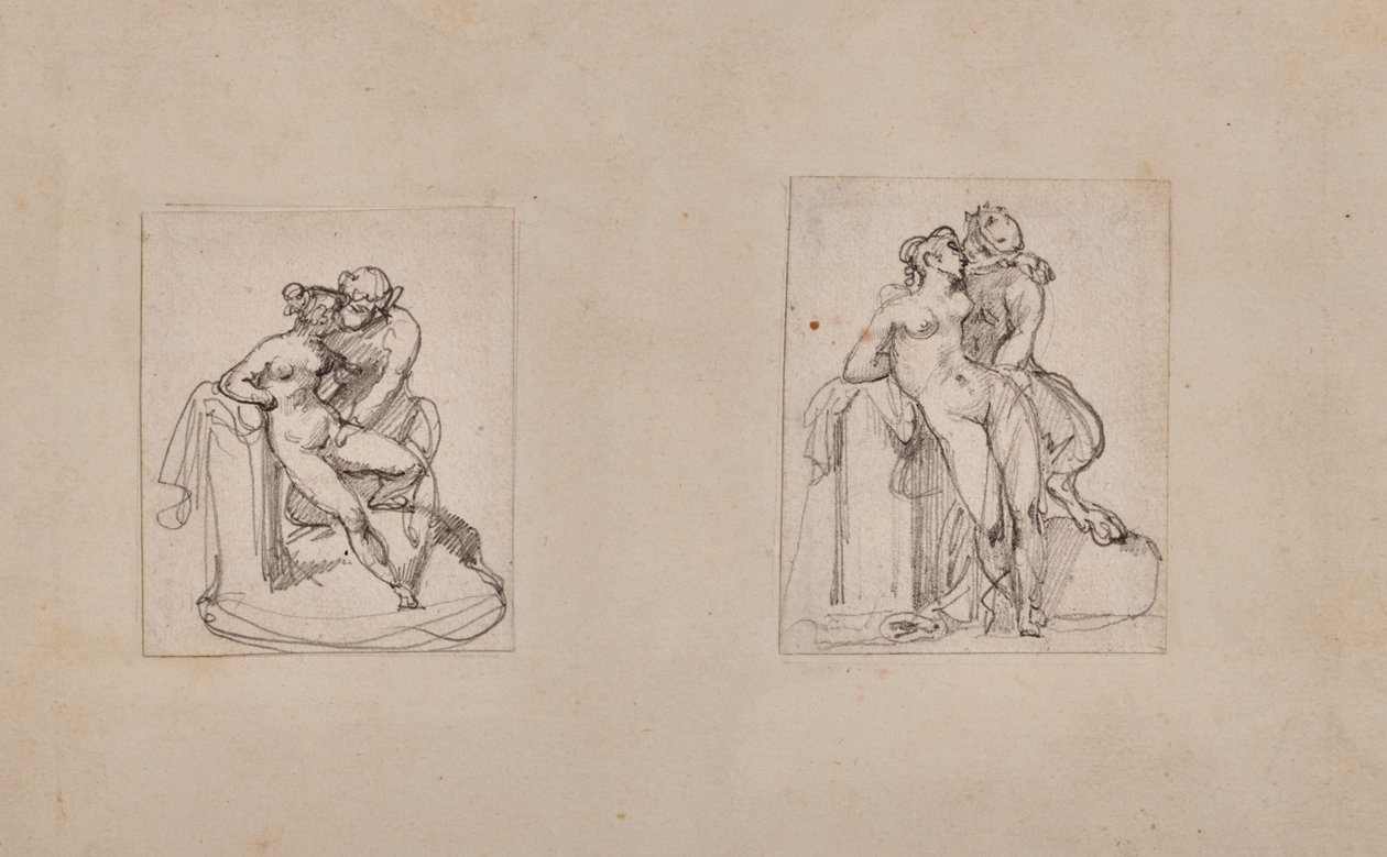 Antiope violentata da Giove in forma di satiro da Theodore Gericault