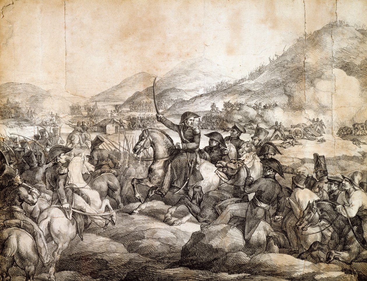 Battaglia di Chacabuco, febbraio 1817, che decretò la vittoria di José de San Martín sugli spagnoli da Theodore Gericault