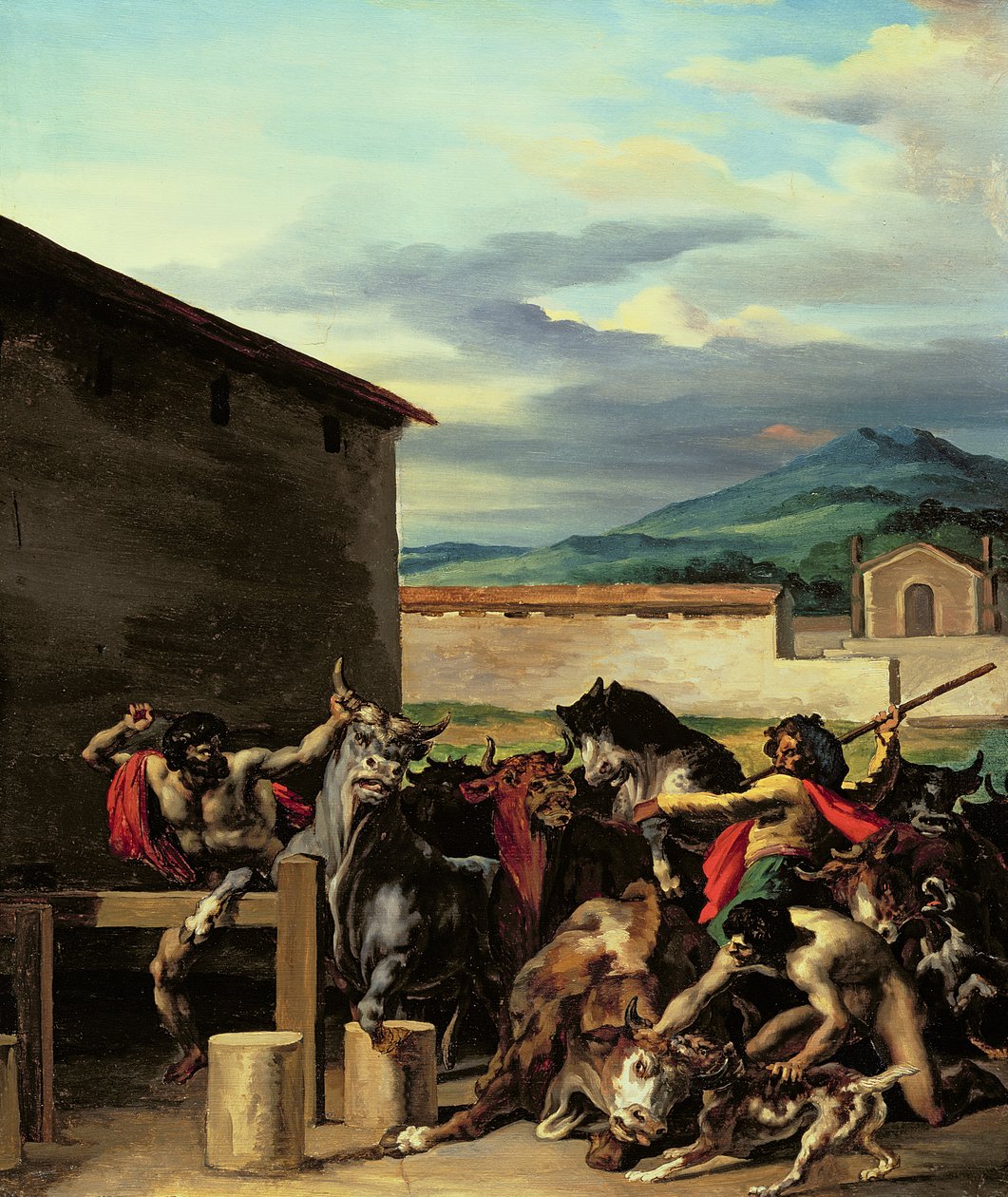 Mercato del bestiame da Theodore Gericault