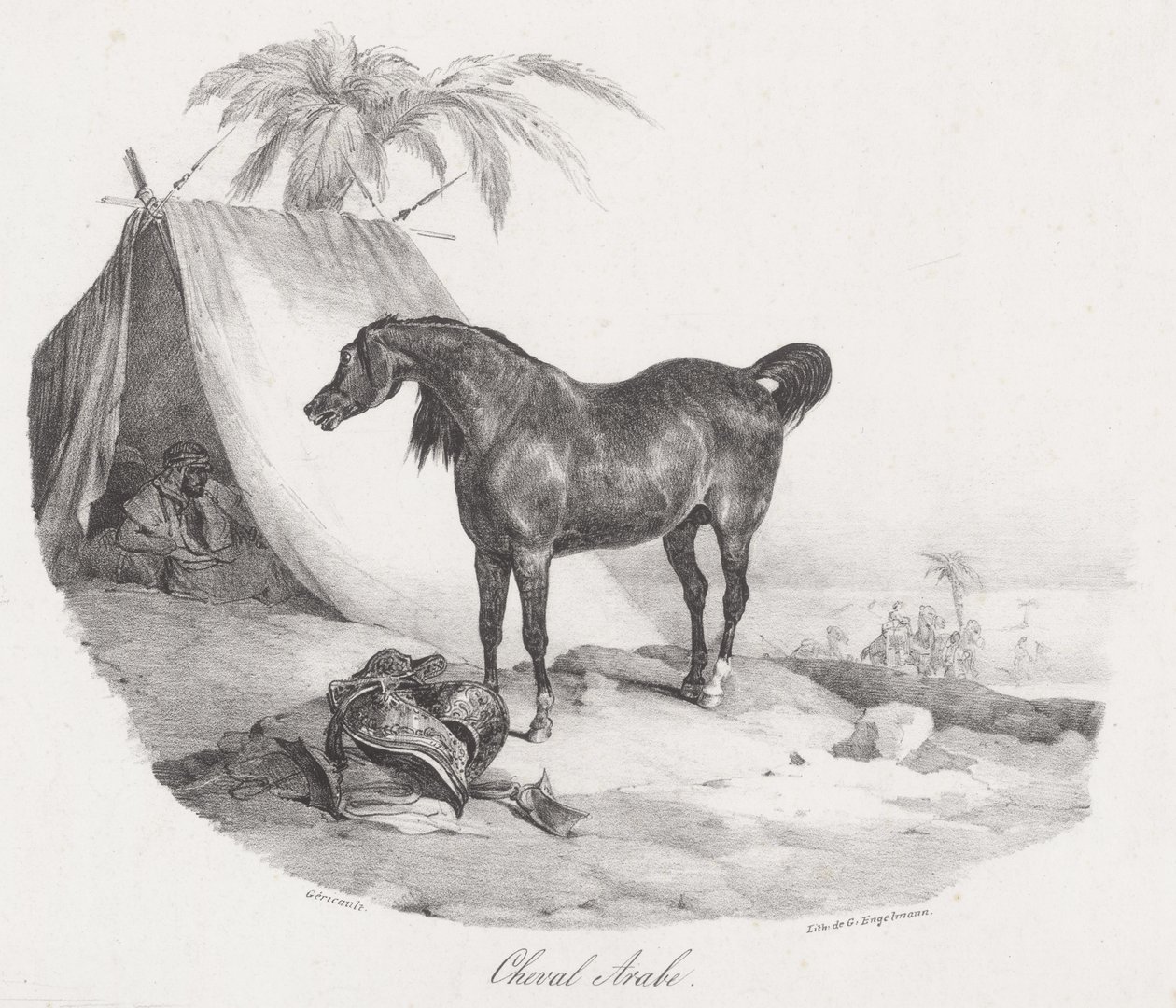 Cavallo arabo (An Arabian Horse) da Theodore Gericault