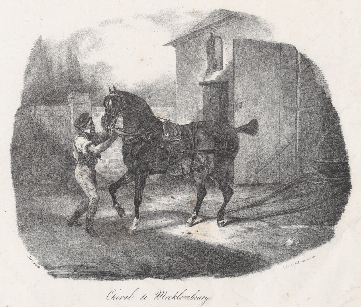 Cavallo di Meclemburgo (A Mecklembourg Horse) da Theodore Gericault