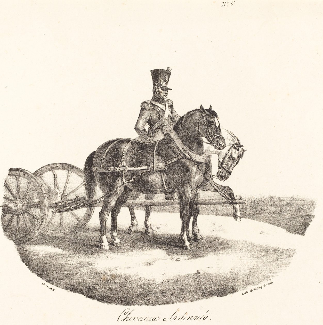 Cavalli delle Ardenne da Theodore Gericault