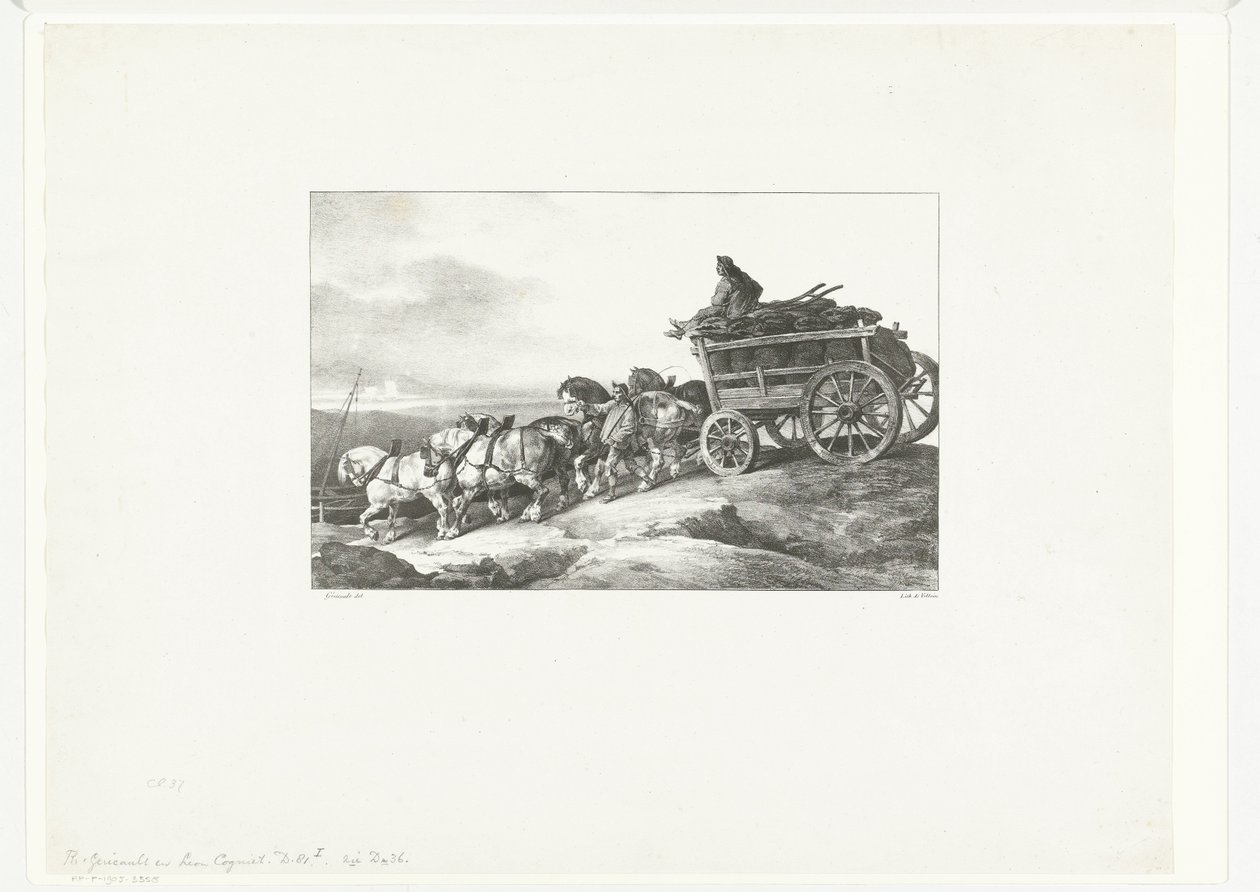 Il vagone per il carbone da Theodore Gericault