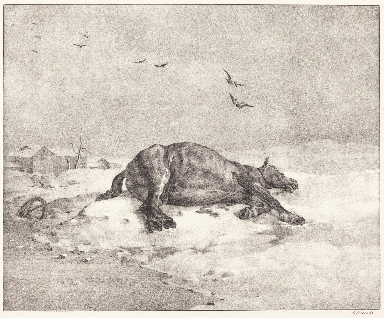 Cavallo morto da Theodore Gericault