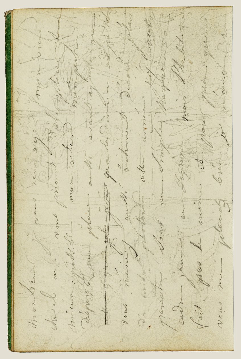 Bozza di lettera da Theodore Gericault