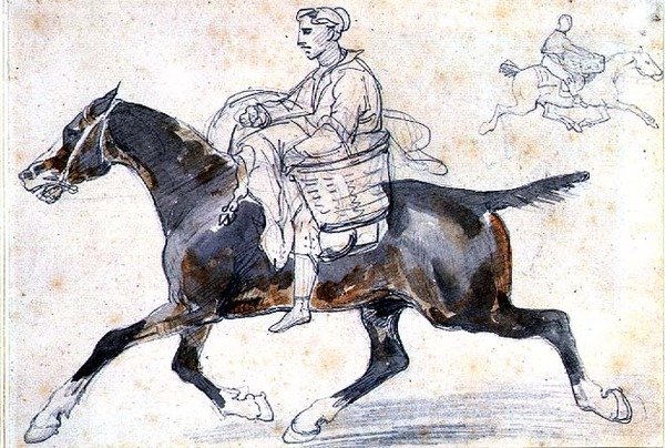 Macellaio inglese a cavallo da Theodore Gericault