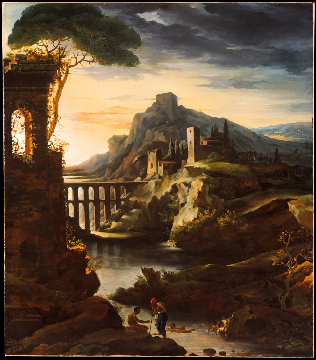 Sera: Paesaggio con acquedotto da Theodore Gericault
