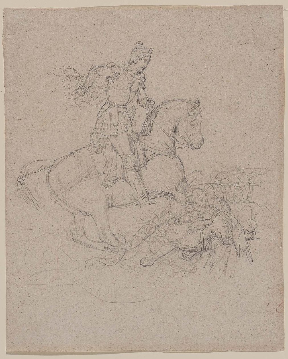 Géricault - San Giorgio e il drago, 1816-17 da Theodore Gericault
