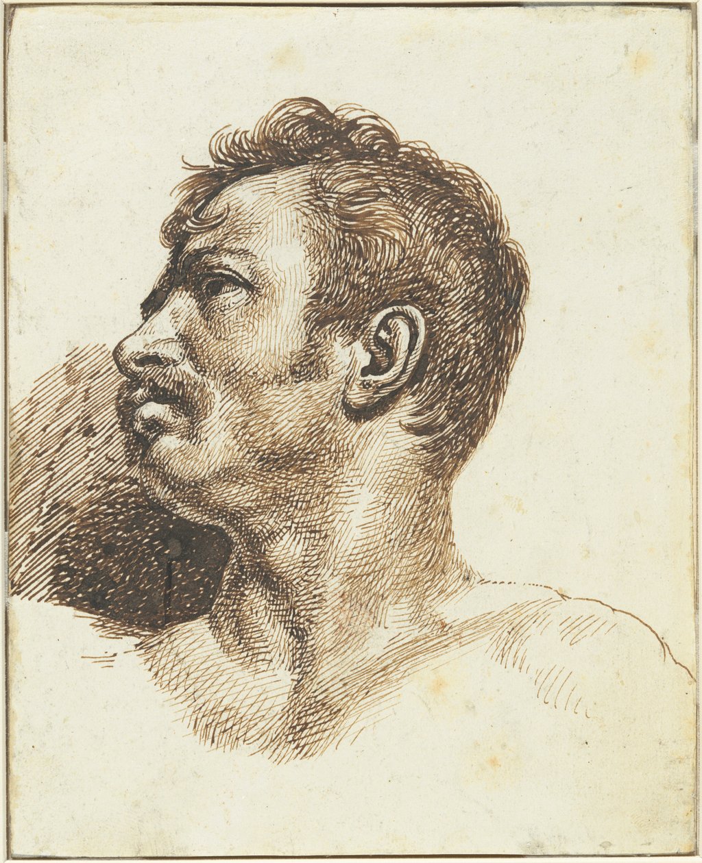 Testa di uomo [recto] da Theodore Gericault