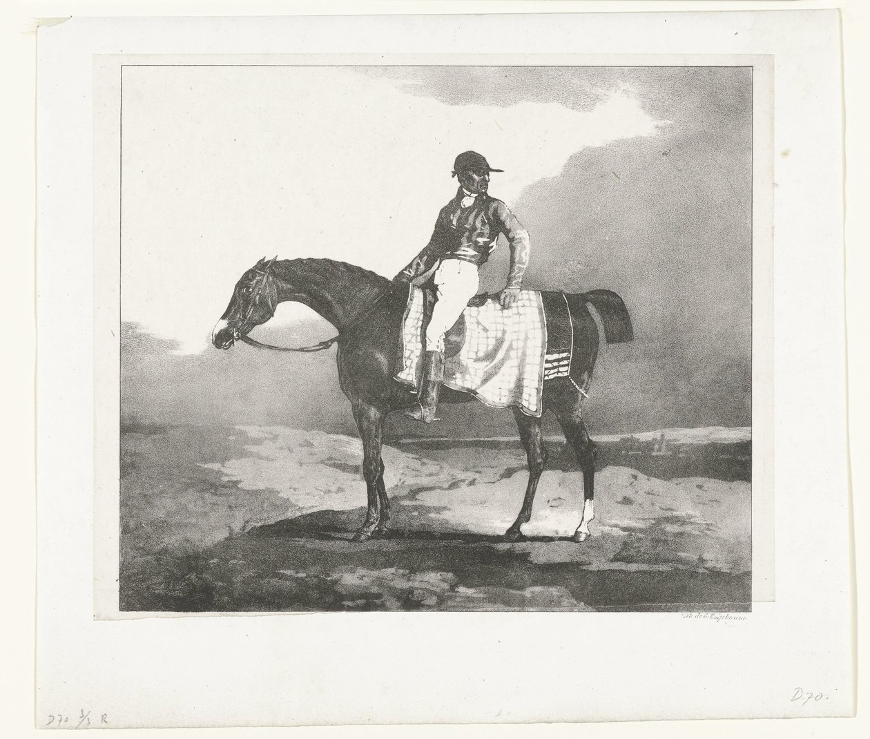 Fantino in sella a un purosangue inglese da Theodore Gericault