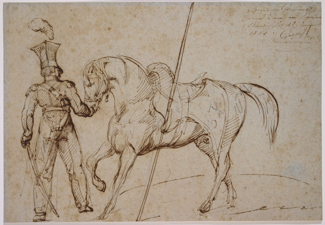 Lanciere e cavallo da Theodore Gericault