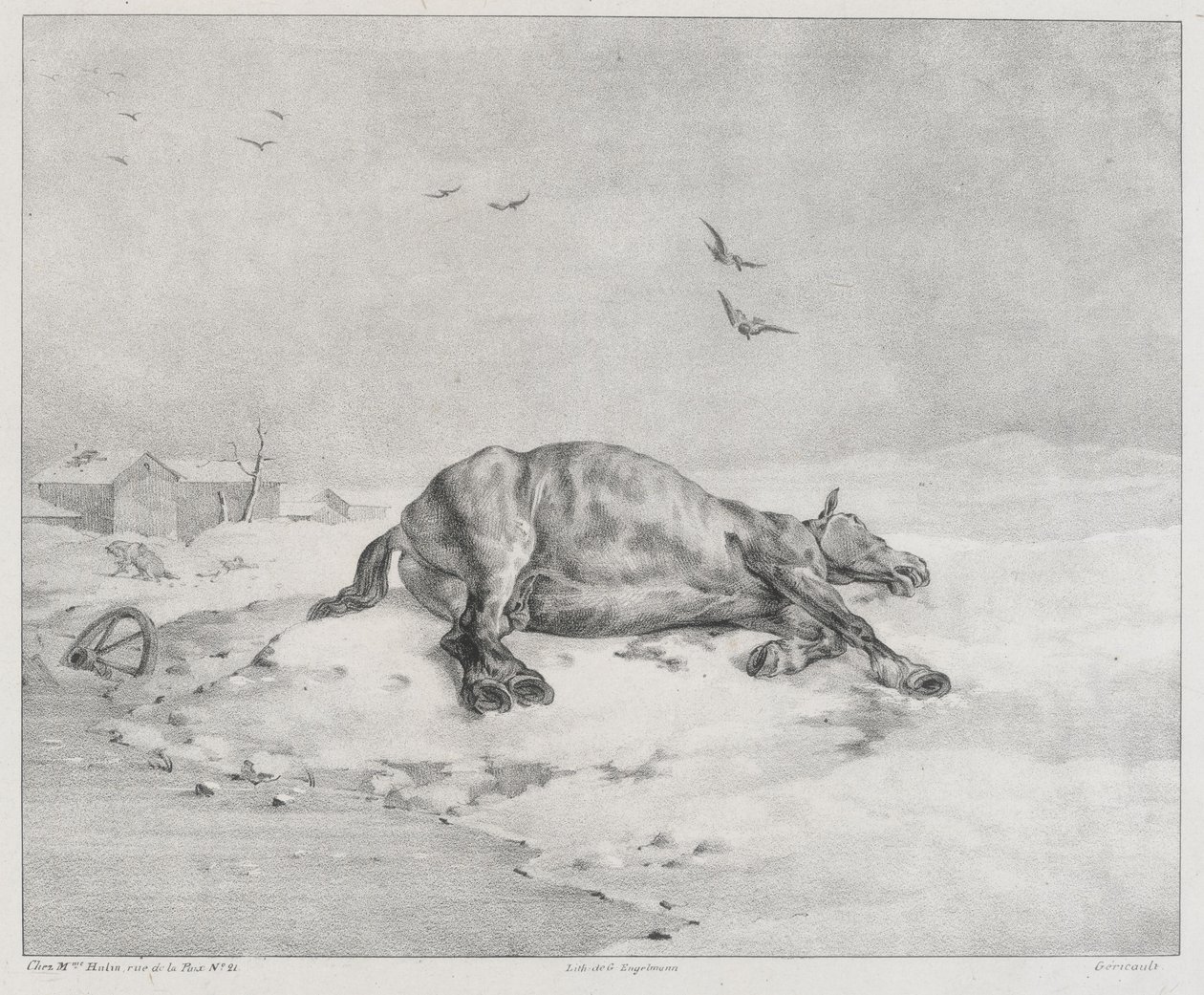 Il cavallo morto (The Dead Horse) da Theodore Gericault